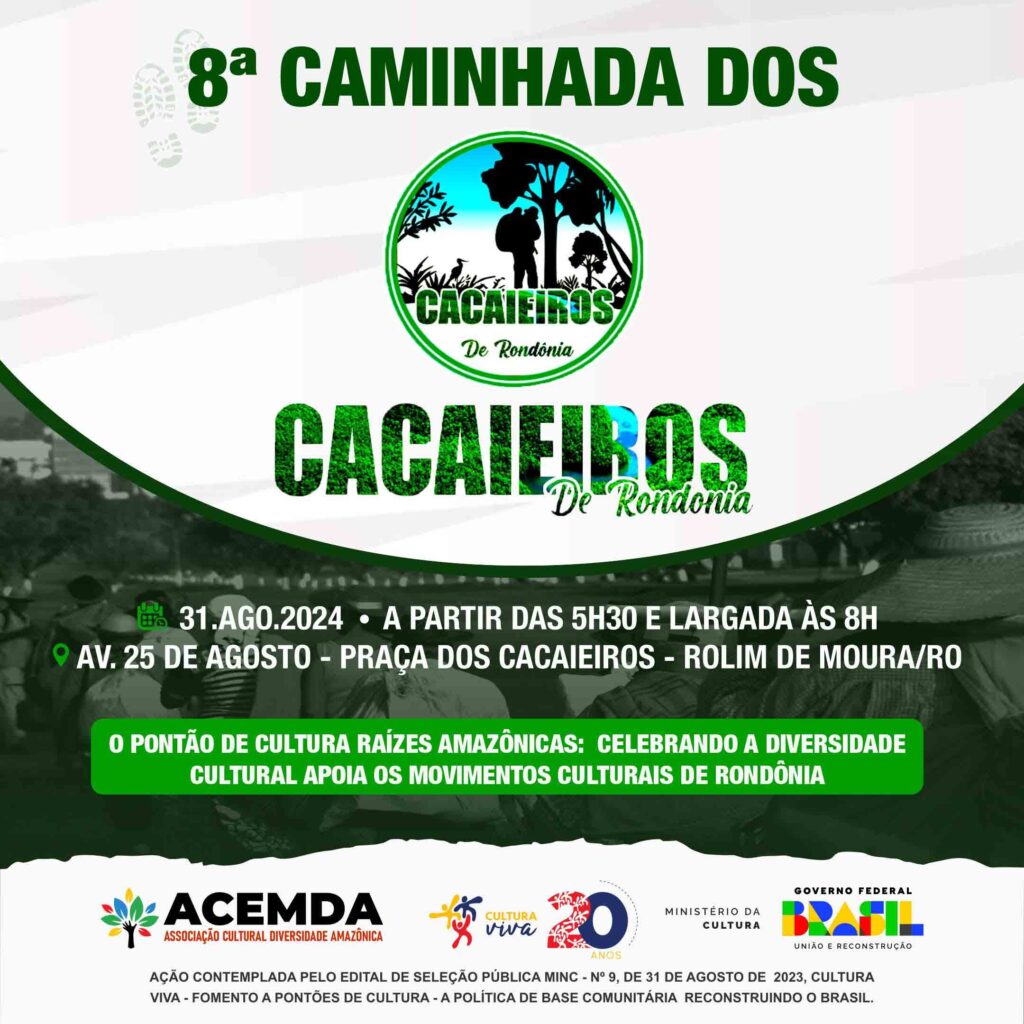 8ª Caminhada dos Cacaieiros de Rondônia será realizada em Rolim de Moura